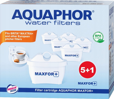 Kapsulë filtruese uji Aquaphor Maxfor Plus, set 6 copë, për gjyma