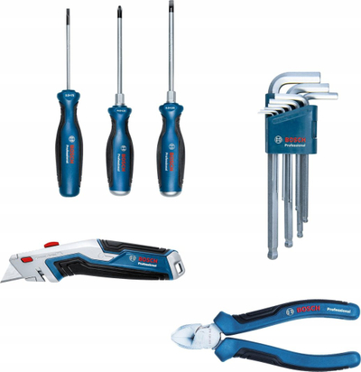 Çantë veglash Bosch 1600A02H5C Pro, brez ergonomik, xhepa të lëvizshëm, blu