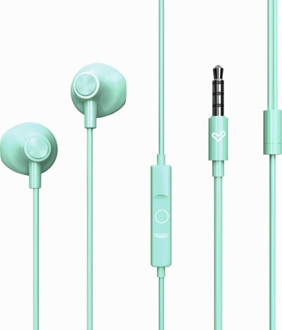 Слушалки in-ear Easypods Mint, со кабел 3.5mm, ментол