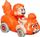 Makine lodër Hot Wheels RacerVerse Turning Red, die-cast, për kalamaj 3+, portokalli