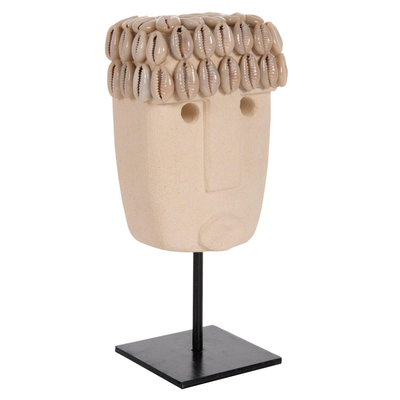 Figurë tavoline taş paras në bazë metalike e zezë 9×6×19 cm (HM4313), zezë