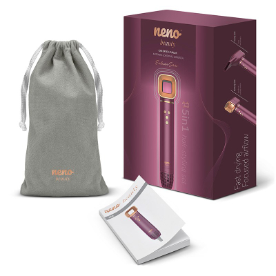 Tharëse flokësh Neno Beauty Vio, 5 në 1, jonizim, vjollcë