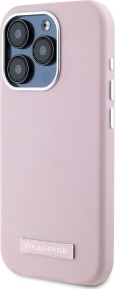 Mbrojtëse telefoni Karl Lagerfeld KLHMP15XPGMSRPP për iPhone 15 Pro Max 6.7", me MagSafe, rozë