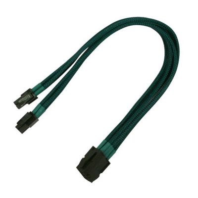 Kabllo zgjatëse energjie Nanoxia 8-pin 4+4-pin EPS, 30 cm, jeshile