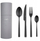 Set lugëpirunësh Verlo Su Black, 24 copë, çelik inox, i zi