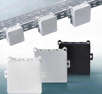 Kuti elektrike Simet Surface-Mounted, IP54, plastike pa halogjen, e bardhë