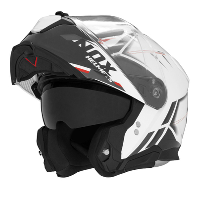 Helmetë modulare motoçiklete Nox N967 Synchro, guaskë polikarbonati, ventilim i avancuar, shumëngjyrëshe