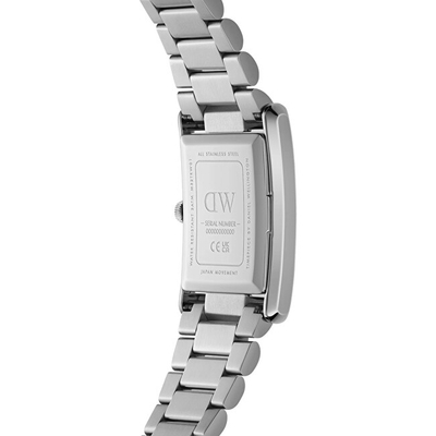 Orë dore për femra Daniel Wellington Bound 35x24, e argjendtë
