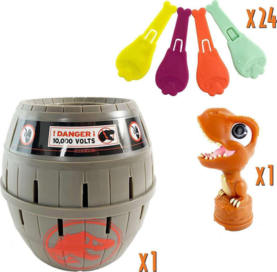Lojë shkathtësie Tomy Pop Up T-Rex Jurassic World, për fëmijë, shumëngjyrëshe
