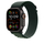 Apple Watch 49mm Loop, Dark Green Alpine Loop, Black Titanium Finish, S