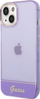Mbrojtëse telefoni Guess GUHCP14MHGCOU, për iPhone 14 Plus, hardcase, vjollcë e tejdukshme