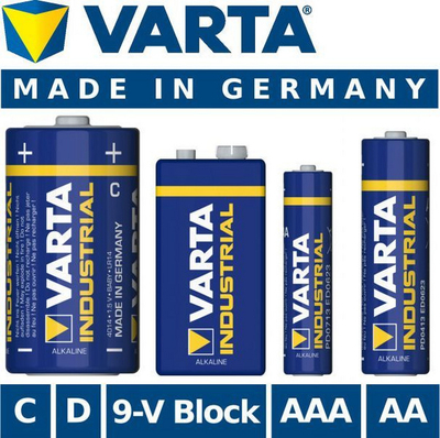Bateri alkaline Varta Industrial Micro AAA 4003, 1.5V, paketim 500 copë