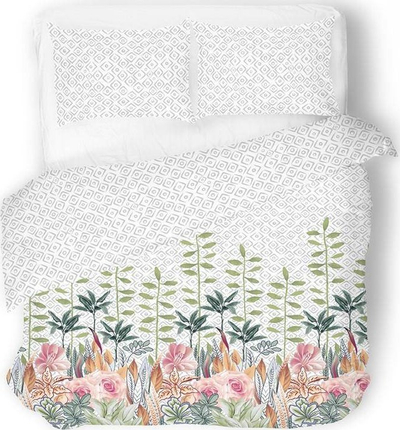 Set çarçafësh Matex SE-50A, saten pambuku, 160x200 cm, gri