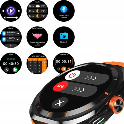 Smartwatch Yaxo Reno Titanium, 47.5mm, Bluetooth, i zi