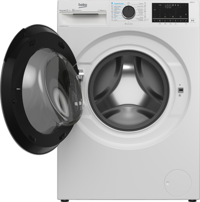 Lavatriçe‑tharëse Beko B5DFT59447W, me ngarkim përpara, e bardhë
