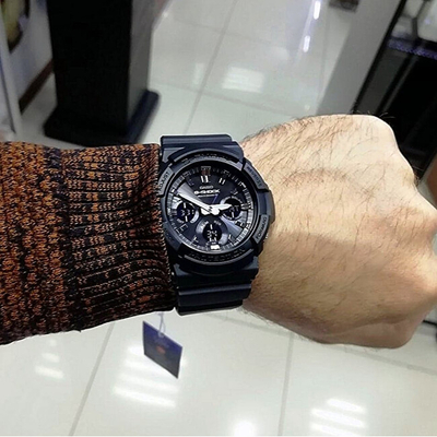 Orë dore për meshkuj Casio The G/G-Shock GAW-100B-1AER, e zezë