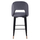 Karrige bar Harper HM8526.01, velvet, kornizë metalike, gri
