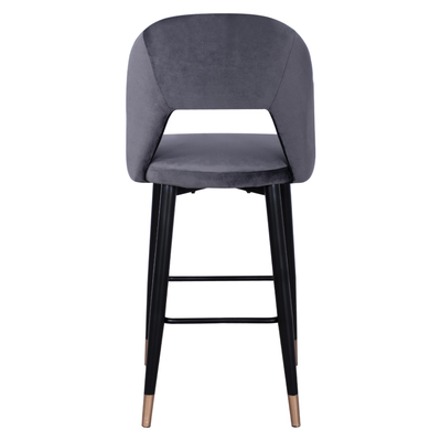 Karrige bar Harper HM8526.01, velvet, kornizë metalike, gri