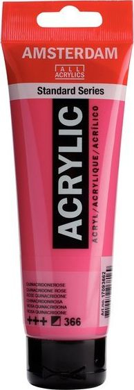 Bojë akrilike Amsterdam Acrylic 366 Quinacridone Rose, 120 ml, rozë-korale