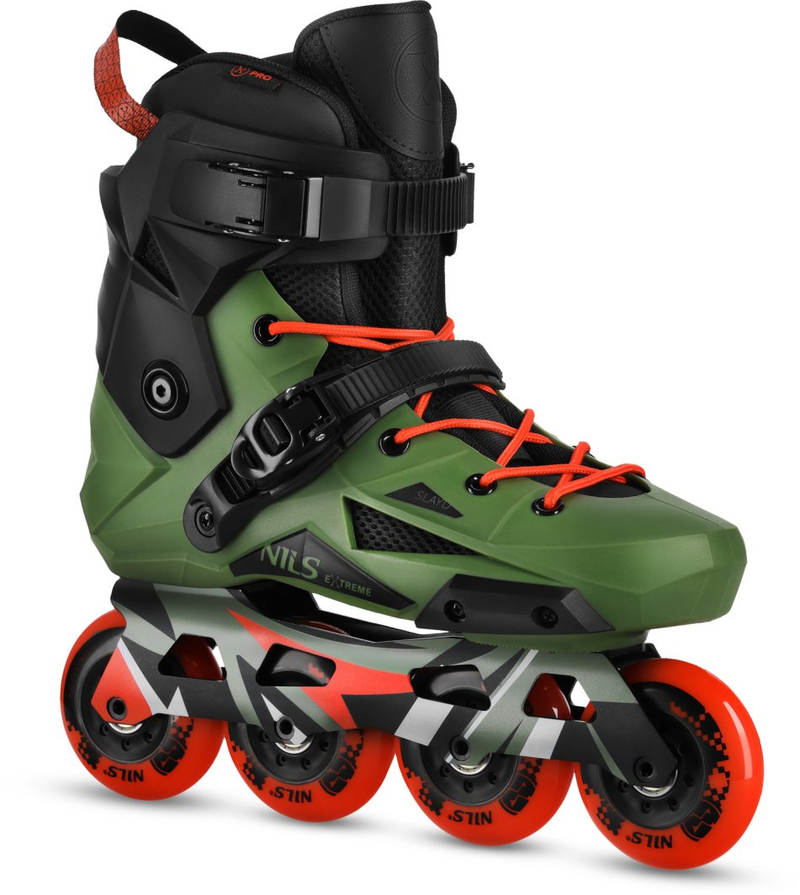 Rolat inline Nils Extreme NA1601 Slayd, slalom, numër 41, jeshil