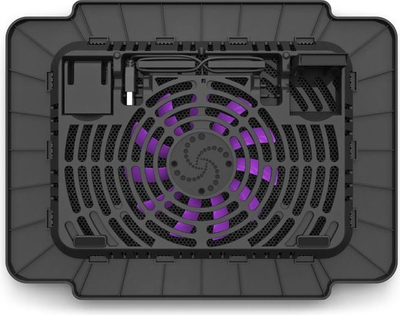 Ftohës laptopi Omega Breeze, 10"-15.6", me ventilator, i zi