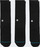 Чорапи Stance Icon 3 Pack, 100% памук, големина L, црни