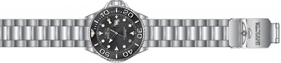 Orë dore për meshkuj Invicta Grand Diver Quartz 28765, e argjendtë/zezë