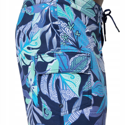 Pantallona noti Speedo Print, thahen shpejt, me bel elastik, blu