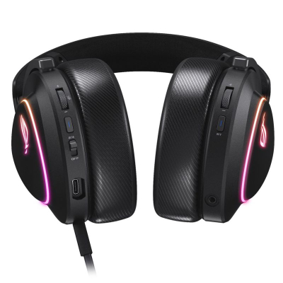 Headset gaming ASUS ROG Delta II Wireless, tri-modal, me mikrofon, i zi