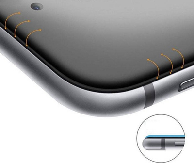 Mbrojtëse ekrani 5D Full Glue për iPhone 15 Pro Max, xham i kalitur, e zezë