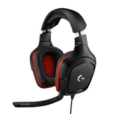 Kufje Logitech G332, me tel, për gaming, të zeza