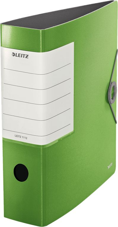 Dosje unazore Leitz 180° Active Solid A4, gjerësi 82mm, e gjelbër e çelët