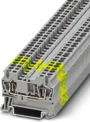Блок терминал за шина Phoenix Contact ST-2.5 PE, 2 проводници, 0.08-4mm², зелено-жолт
