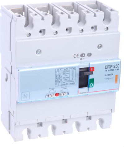 Nderpreres magnetotermik Legrand DPX3 250MT 4P, 250A, 25kA