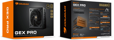 Furnizues energjie COUGAR GEX PRO, 650W, ATX 3.1, 80 Plus Gold, modular