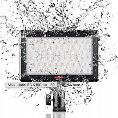 Dritë video LED Metz Mecalight L1000 BC X, BiColor, 5700K, e zezë