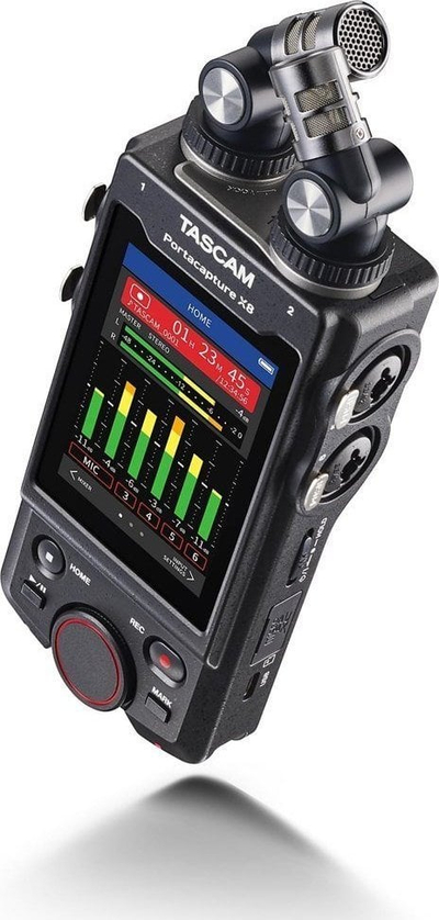 Regjistrues audio Tascam Portacapture X8, 32‑bit, 6 kanale, i zi