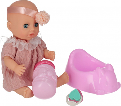 Kukull bebe Mega Creative Yala Baby, 20cm, me aksesorë, rozë