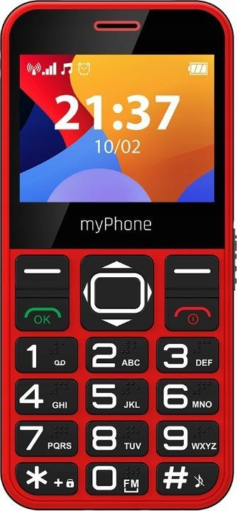 Telefoni MyPhone Halo 3, ekran 2.3", bateri 1000mAh, i kuq e zi