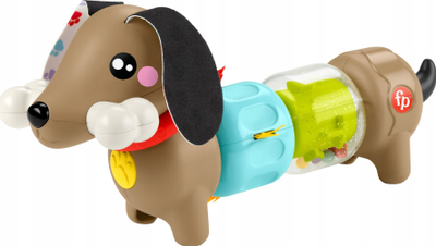 Интерактивна играчка Fisher-Price Activity Puppy HTW91, со звуци, различни текстури и бои