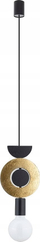 Llampë varëse Drops Wood, 1xE27, 16cm, dru dhe metal i zi