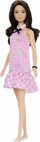Kукла Barbie Fashionistas #224 HRH21, издание 65 годишнина, со додатоци, розов gingham фустан