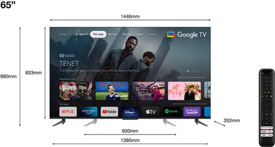 Televizor TCL 65C645, 65" (164cm), 4K UHD, titan