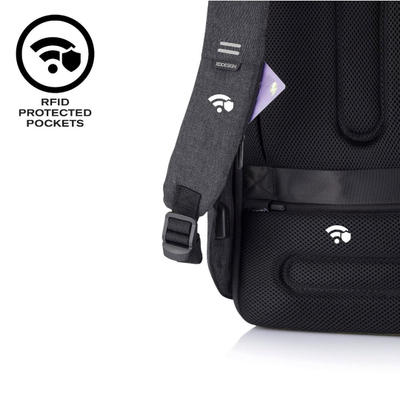 Çantë shpine XD Design Bobby Hero XL, anti vjedhje, për laptop 17", e zezë