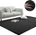 Tapet Strado Room Rug Rabbit, 200x200 cm, antialergjik, i zi