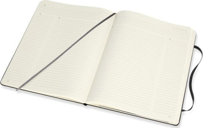 Fletore Moleskine Professional XL, 19x25 cm, 192 faqe, e zezë