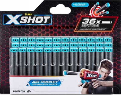 Fishekë shkumë X-Shot Refill, 36 copë, për armë lodër, shumëngjyrëshe
