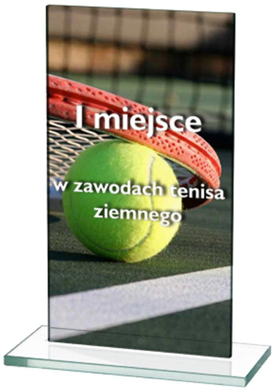 Kupë xhami për zbukurim LuxorJet G046, 13cm, me print me ngjyra, e tejdukshme