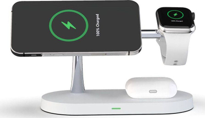 Karikues pa tel Tech-Protect A12, 3 në 1, MagSafe, i zi
