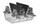 Bazë siguresash Apator M10 PBD13 690V 250A 63-820995-011, e argjendtë